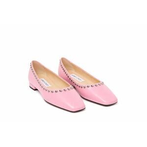 Jimmy Choo Pink Studded Flats 37.5